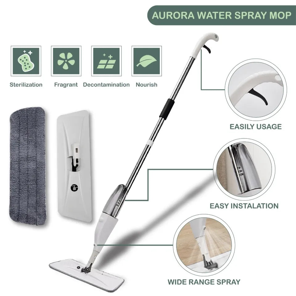 Mop , Water Spray Mop, Flat Spray Mop, 360 Degree Spray