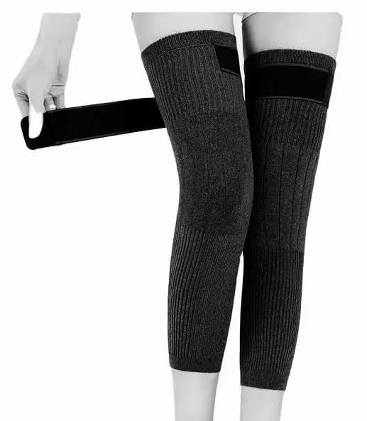 Unisex Winter Wool Elastic Knee Brace Pads Leg Warmers Winter Warm Breathable for women