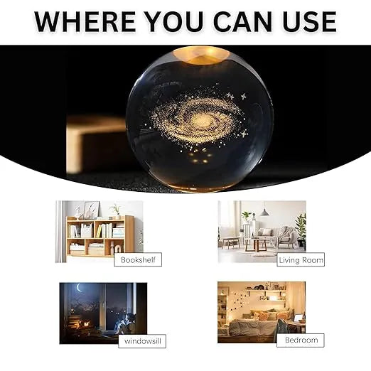 3D CRYSTAL BALL NIGHT LIGHT