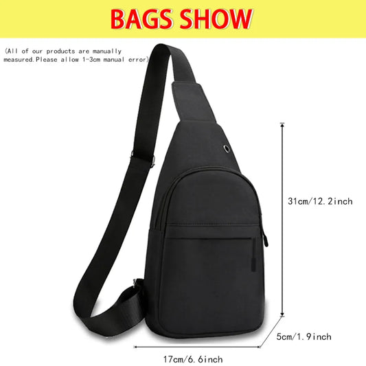 Fashion Man Small Chest Bag Phone Pocket Cross Body Shoulde