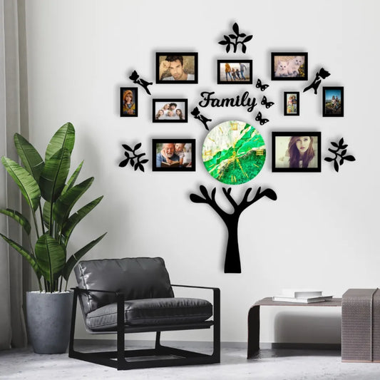 BB Bargain Bazzar Wall Clock 3D Wooden Watch DIY Design Back Light Variation