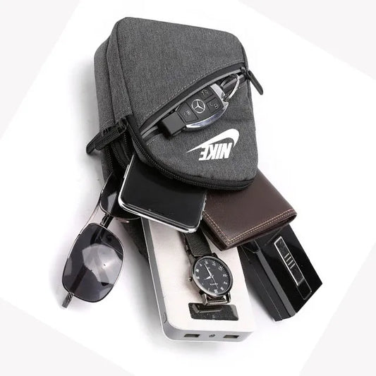 Fashion Man Small Chest Bag Phone Pocket Cross Body Shoulde