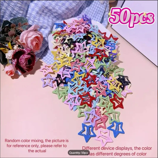 20/40Pcs Colorful Star BB Hair Clips For Girls Children Lovely Hair