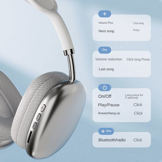 P9 Wireless Headphones | Bluetooth 5.0, Deep Bass,