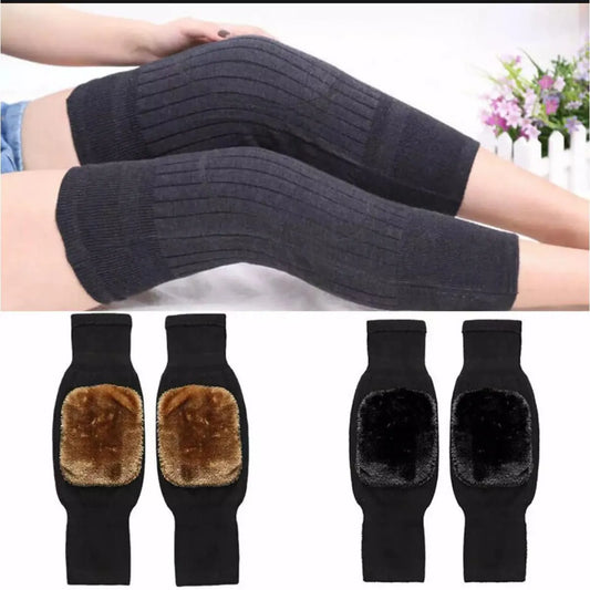Unisex Winter Wool Elastic Knee Brace Pads Leg Warmers Winter Warm Breathable for women