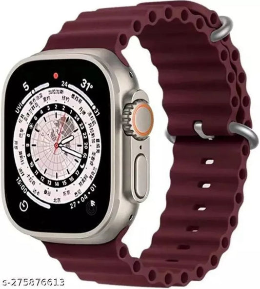 Ocean Silicone Band Strap for Apple Watch Ultra/Series 8, 7, 6, 5, 4, SE