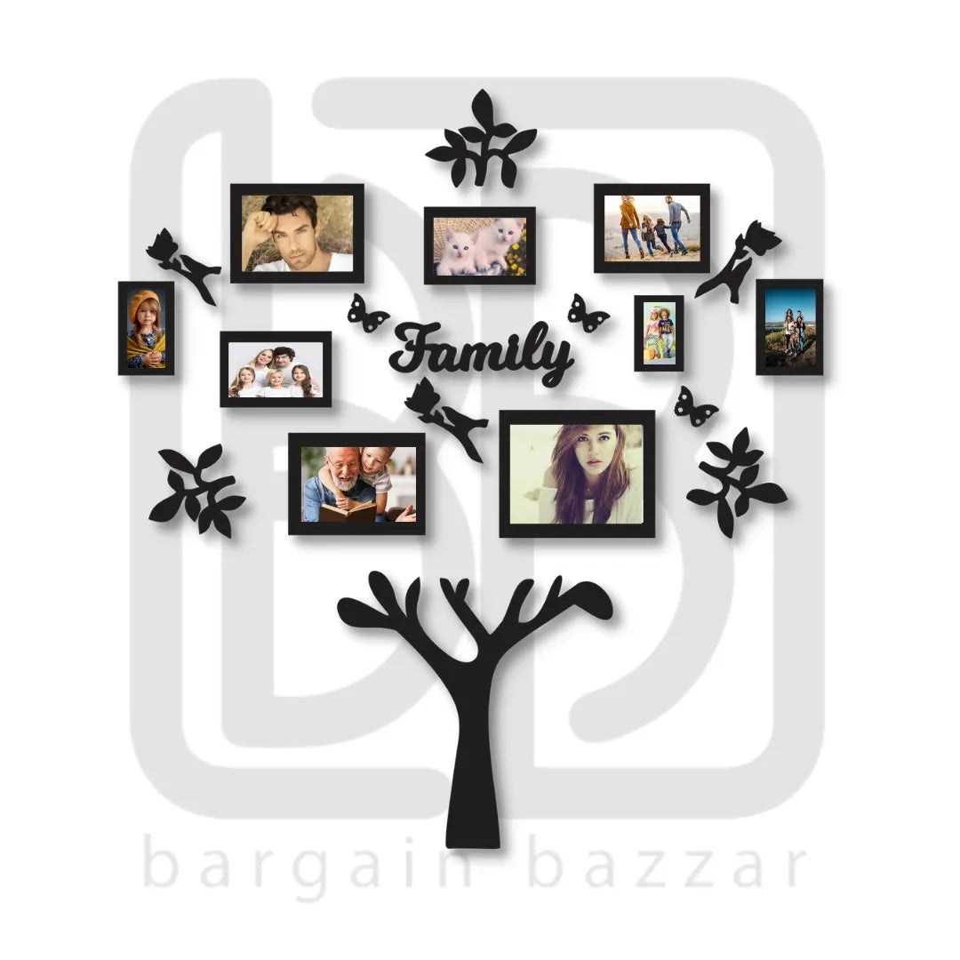 BB Bargain Bazzar Wall Clock 3D Wooden Watch DIY Design Back Light Variation