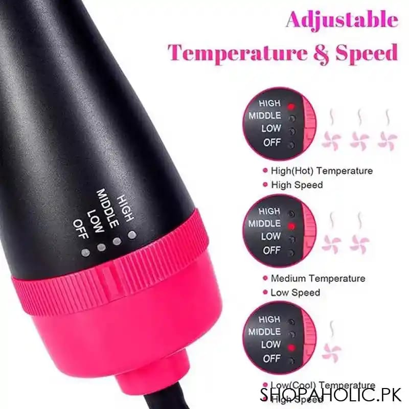 3-in-1 One Step Hot Air Straightener Brush for Hair Dryer and Style